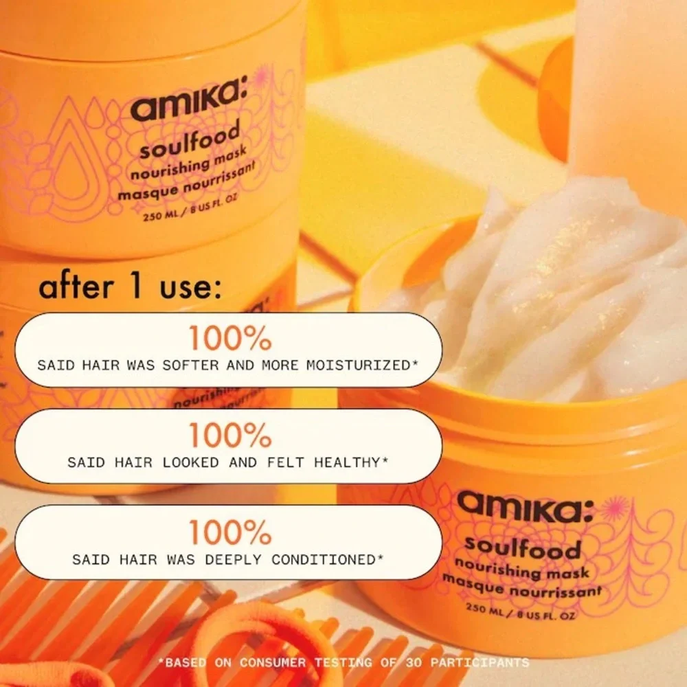 NIB Amika Soulfood Nourishing Hair Mask 250 ML/ 8 FL OZ